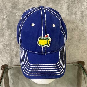 Masters Hat Cap Strap Back Blue Golf Augusta National American Needle OS